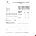 Lasa Advertisingorderform example document template