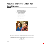 Social Work Application Letter | Resume, Experience, and Social Work Expertise example document template