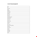 Medical SOAP Note Template | Example Notes for Patient Care example document template