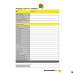 Complete Home Inspection Checklist - Ensure Your Property is Free from Noise and Water Issues example document template