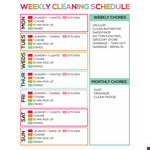 House Cleaning Checklist - Keep Your Home Sparkling Clean example document template