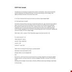 Free Soap Note Template: Denies Swelling in Joints example document template