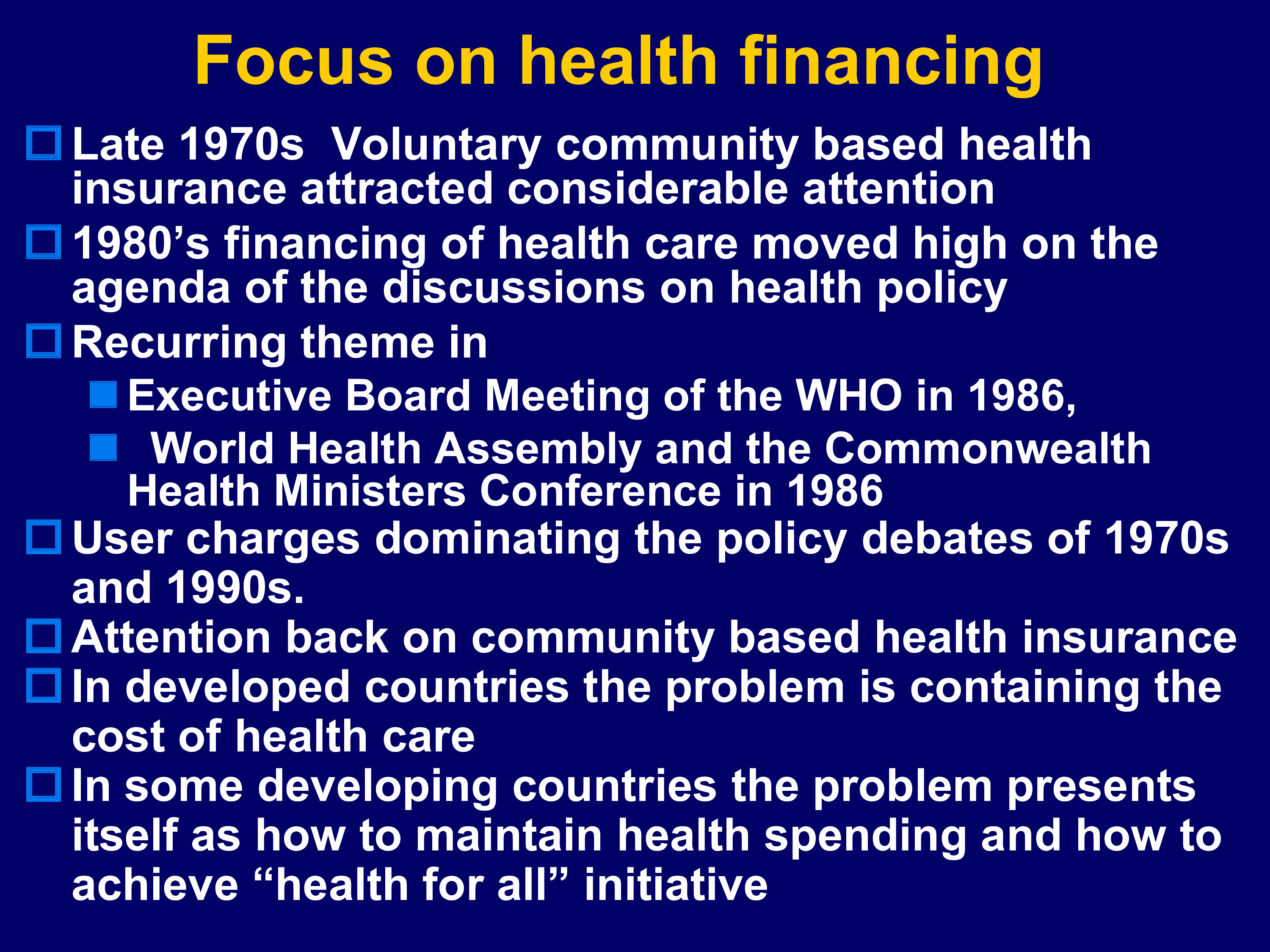 healthcare finance sample