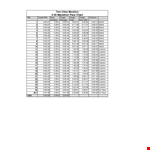 Marathon Pace Chart - Calculate Your Target Time with Cushion and Deficit Control example document template