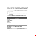 State Required Odometer Disclosure Statement for Lessee - Record Mileage with Odometer example document template