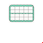 Ten Frame Template with Counting Activities - Free Printable example document template