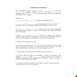 Cohabitation Agreement Template | Create a Solid Agreement for Property and Parties example document template 