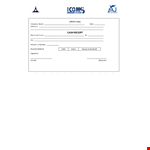 Printable Cash Receipt Template - Company | Address example document template