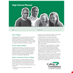High School Planner example document template