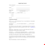 Sample Nanny Contract | Create a Clear Agreement for Employer, Nanny & Child example document template 