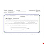 Create and Print Your Own Stock Certificate Template | Certificate Number and Seal Included example document template