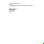 Salary Transfer Request Letter To Company example document template