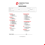 Complete New Hire Checklist for Employee Safety Training & Policy example document template