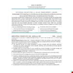 Sales And Marketing Manager Resume example document template