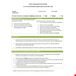 Engaging Classroom Management Plan for Effective Student Learning System example document template