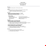 Professional Business Administration Resume example document template 