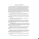 Joint Venture Agreement Template - Create a Strong Joint Venture Agreement for Successful Ventures example document template