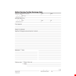 Month Discharge Note Template - Easily Create and Customize Discharge Notes example document template