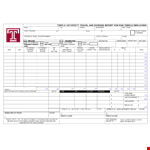 Expense Report Template - Simplify Your Travel Expenses | Download Now example document template