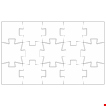 Puzzle Piece Template - Editable and Printable example document template 