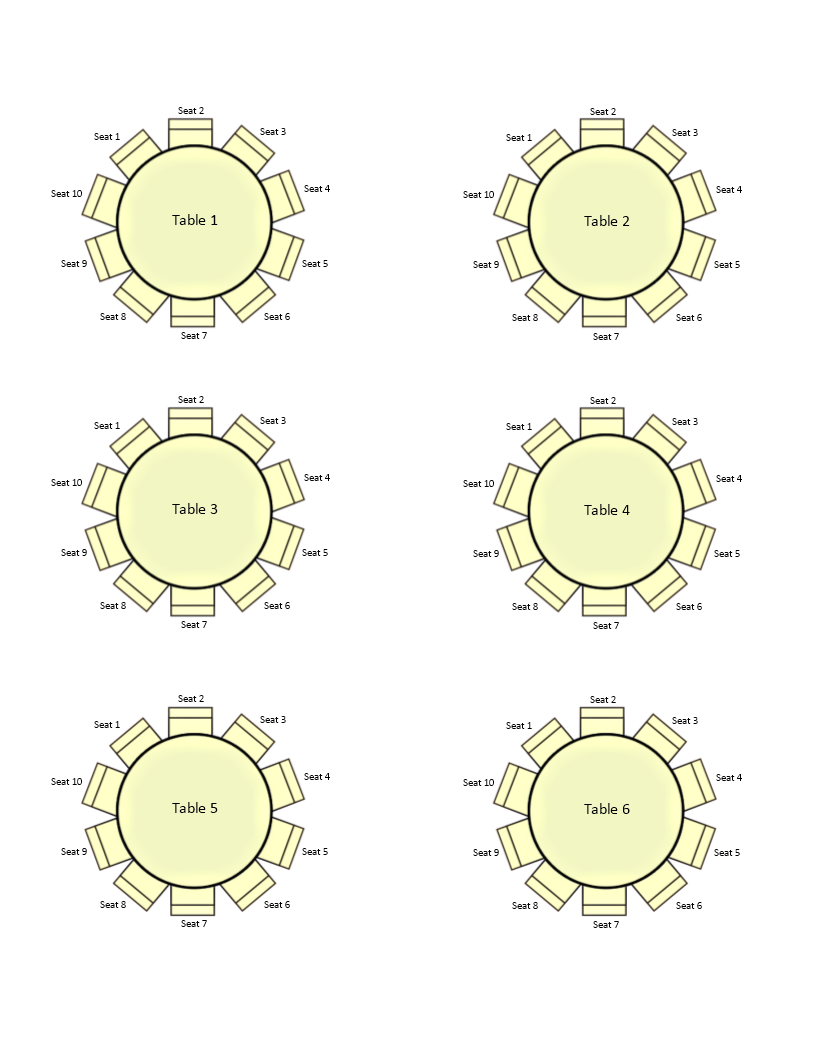 Free Seating Chart Template - Plan Your Event with Ease