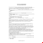 Employee-Employer Deal Memo Template: Program Details & Terms of Agreement example document template