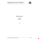 Employment Contract - Clear Terms and Obligations for Employers and Employees example document template