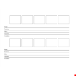 Create Engaging Commercial Storyboards with Our Template example document template