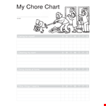 Chore Chart Template | Free Printable and Editable example document template