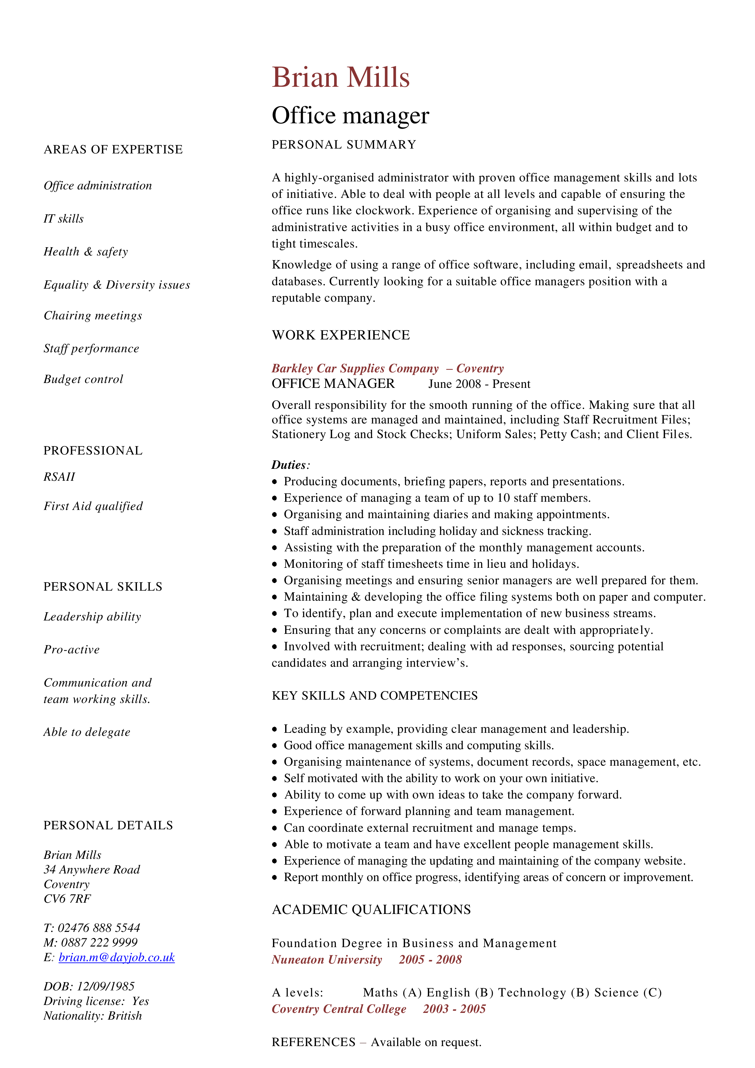 office-manager-resume-template