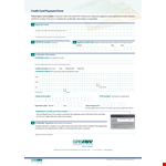 Secure Credit Card Payment Form Template | Easy Credit Card Processing example document template