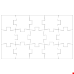 Puzzle Piece Template - Free Printable Puzzle Templates example document template