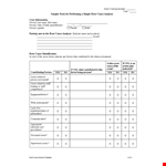 Root Cause Analysis Template | Identify Issues example document template 