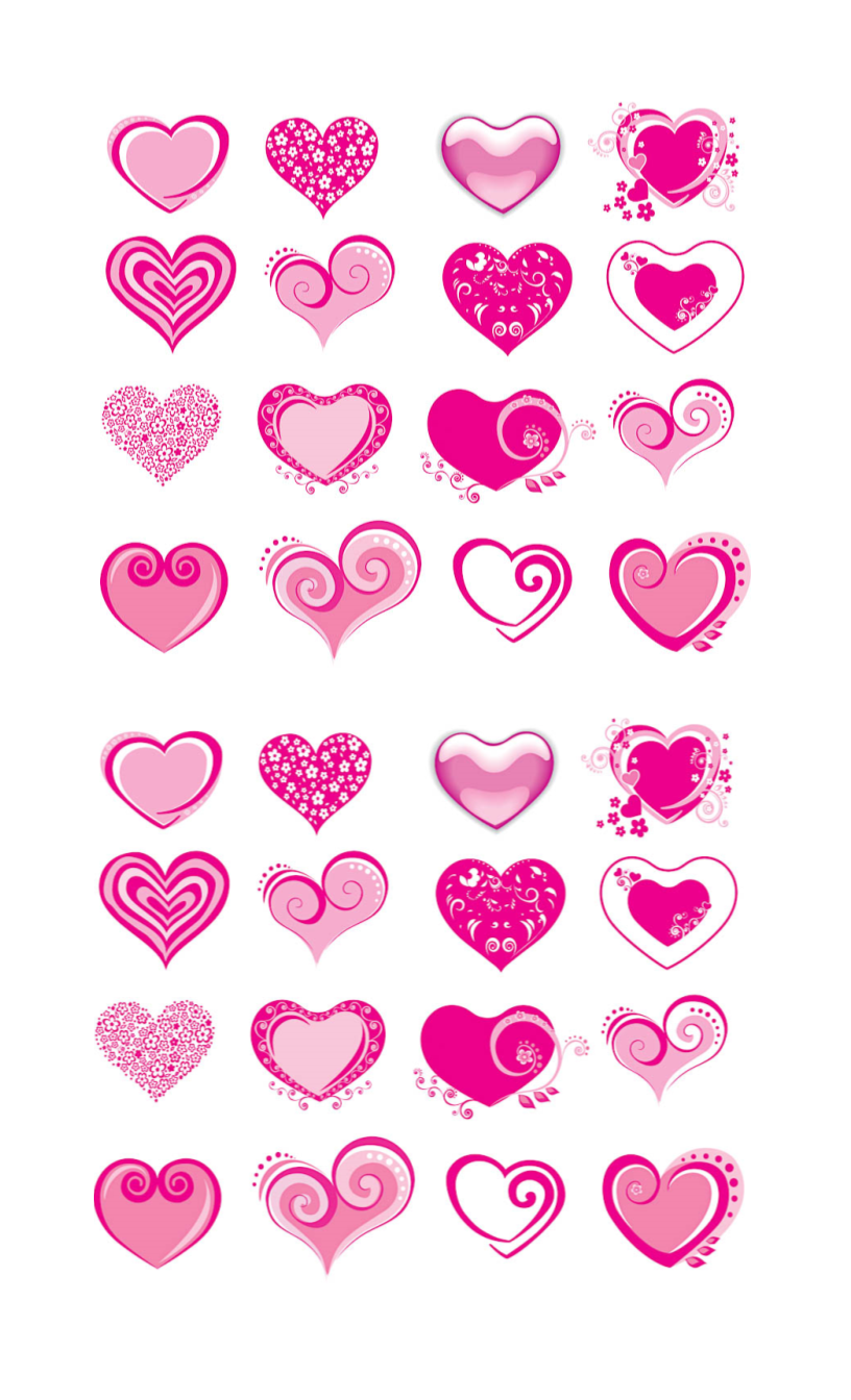 Heart Shape Template - Find Beautiful Heart Shaped Designs And Patterns