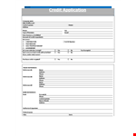 Credit Application Form example document template