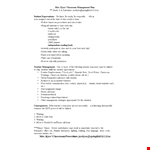 Engage Students with an Effective Classroom Management Plan example document template