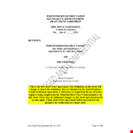 Trust Agreement for Council Members - Shall and Trustees example document template 