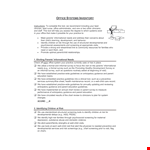 Office System example document template