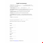 Create a Binding Loan Agreement | Protect Borrower & Lender Interests example document template 