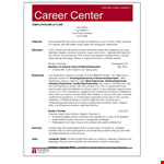 Resume Outline Example example document template