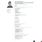 Senior Marketing Consultant Resume - Expertly Crafted & Results-Driven example document template