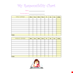 Create an Organized Chore Schedule with our Chore Chart Template example document template