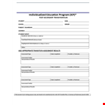 Effective Transition Plan Template for Smooth Goals Achievement example document template