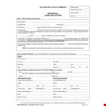 Lease Application example document template