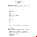 Joint Venture Agreement Template | Get a Clear and Effective Contract example document template 