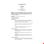 Ecommerce Resume example document template