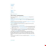 Outstanding Demand Letter Template example document template