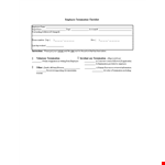 Employee Termination Checklist Form - Ensure Efficient and Compliant Employee Terminations example document template