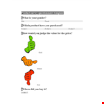 Purchase Questionnaire Template | Product & Location | Get Insights example document template 