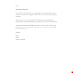 Product Discount Offer Letter example document template